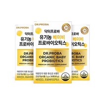 닥터프로바 유기농 베이비 프로바이오틱스 유산균 30포 x 3박스, 60g, 3개