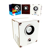 [프리미엄 우드공작 시리즈] DIY 블루투스 스피커 큐브 / 과학교구 고급반 성인 취미 홈키트 선물용 만들기