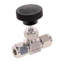 조정 가능한 니들 밸브 o.d 3 4 6 8 10 12mm 튜브 스테인레스 스틸 304 고압 내산성 스트레이트 카드 세트 크레인, 10mm