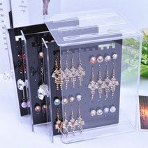 풀커버링 아크릴 서랍식 귀걸이 정리함 보관함 정리대 진열대 진열장