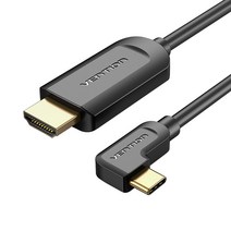 벤션 맥북 스마트폰 90도 C타입 HDMI V2.0 미러링 케이블 1.5m