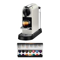 DeLonghi Nespresso Citiz EN167.W 커피 머신 고압 펌프 및 에어로치노(우유 거품기)가 없는 이상적인 열 제어 에너지 절약 기능 크림 화이트 -20012, 크리미 화이트, 시민