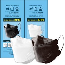 [퓨어텍-직영] 크린숨 보건용마스크 KF99 N99 대형 25매 황사 초미세먼지 차단 방역 100% 국산원자재 국내생산 공장직영, 화이트