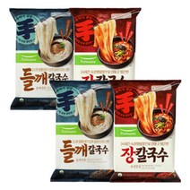 JJ 풀무원 들깨칼국수2봉+장칼국수2봉 총8인분, JJ 풀무원 들깨칼국수2봉+장칼국