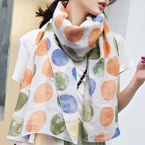 롱 주름 광폭 비스코스 코퀄리티 로망스 스카프