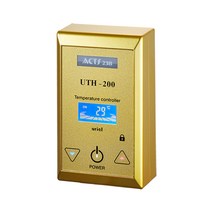 우리엘 필름난방용 LCD 온도조절기 UTH-200 (금색)