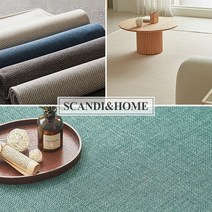 스칸디앤홈 BEST 관리쉬운 사이잘/린넨 러그 카페트 4종, 1-17 헤링본 다크그레이 50x100
