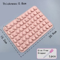 실리콘 몰드 실리콘 몰드 스포이드 그리드 거미 동물 퐁당 초콜릿 캔디 몰드 케이크 장식, yq7131