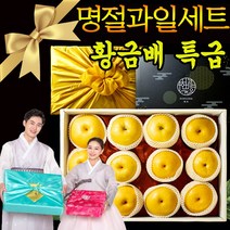 명절 추석 설선물세트 선물용 프리미엄 과일 나주 꿀 황금배 햇배 나주배 7.5kg 제수용 고급 명절 과일세트 백화점 이마트 보자기 선물, 프리미엄 나주배 선물2호 (11~14과) 7.5kg