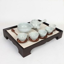 고백자 5인 교육용 다기세트 교육용다기 다도세트 유치원교육 어린이교육용 찻잔세트 전통다기세트