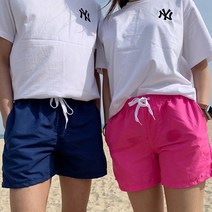 청결공감 생기발랄 커플 비비드 비치반바지