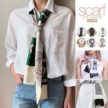 럭셔리 여성 롱 쁘띠 스카프 NDJ-0141-L-SCA
