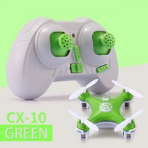 Cheerson CX10 미니 4CH 2.4G RC 원격 제어 무인 항공기 헬리콥터 LED CX 10 완구 어린이, Green