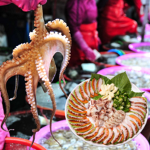 먹사부 [자연산] 통영 돌문어 생물 냉동 통 자숙 다리 슬라이스 숙회 제수용 국내산 500g 1kg 2kg, 선택1. 활문어 1kg