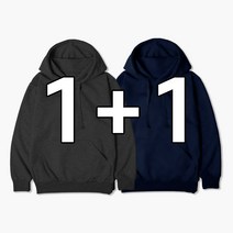 빌리언즈 남녀공용 후드티 단체복 기본 데일리 특양면 빅사이즈 1+1