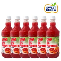 스위트코리아 레드자몽 1000ml X 6개/액상음료 과일음료 원액