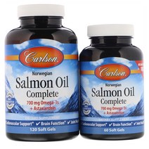 Carlson Labs 칼슨랩스 살몬 오일 컴플리트 180정, 상세참조