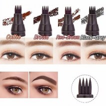 눈썹타투펜 문신 아이브로우 4 색 microblading 연필 액체 잉크 방수 4 발톱 포크 정의자 오래 지속되는 사용하기 쉬운 0, 협력사, 02 브라운