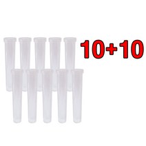 플라워 물대롱 (대) 20개 /투명관/캡 물꽂이 수경