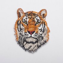 벳지 엠블럼 캠핑 와펜 자수패치 뱃지 평온호랑이소형, 1개