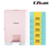 이지캔 네오 20L + 5롤(1롤 본체장착) 기저귀쓰레기통, 핑크