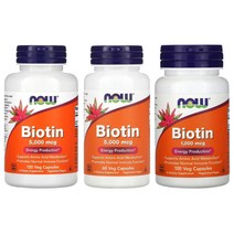 나우푸드 비오틴 5000mcg 1000mcg 60 100 120캡슐, 나우푸드 비오틴 1000mcg 100캡슐