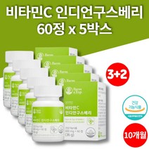 무부형제 항산화 인디안 인디언 구스베리 비타민c 알약 정 600mg, 5박스