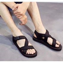 제이스토어 / 여자여름샌들 여성 스트랩 샌달 비올때 슈즈 1P 블랙