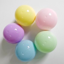 도매팜 대용량 컬러 원형 뽑기볼 추첨볼 캡슐 60mm, 30p