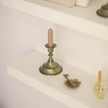 무드선셋 유럽 빈티지 청동 브라스 조립 촛대, S (10.5x10cm)