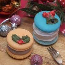 캔들바다 수제몰드 - 크리스마스 마카롱 & 뚱카롱 6종 필링 7종 (선택), [ 12번 - 장미꽃 필링 ]