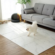 휴팡 양면 6T 폴딩형 강아지매트[미끄럼방지 슬개골보호 애견매트] 소형 70x180cm 스노우마블