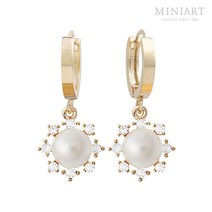 [CRICRI] B1363 루시 14K Gold-pin 원터치 귀걸이