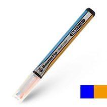 일본 KOKUYO 비틀 팁 듀얼 컬러 형광펜 마커 펜 크리 에이 티브 편지지 학생 PM-L303, 01 Blue and Orange