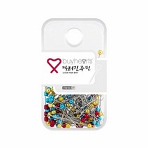 침핀 특수가공처리로 긁힘 현상이 적은 컬러진주 1갑, 상세페이지 참조