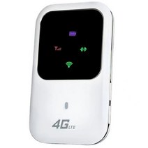 인터넷 라우터 와이파이 4g lte 모바일 광대역 무선 핫스팟 lte mifi 모뎀, 하얀
