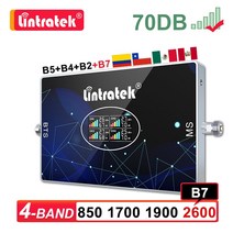 중계기Lintratek-4 4 밴드 850 1700 2600 2G 3G 4G 셀룰러 증폭기 B5 B4 B2 AWS LTE B7 2600MHZ 모바일 신, 01 EU 플러그