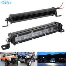Led 작업 빛 7 인치 홍수 빛 12V 24V 트랙터 트럭 오프로드 4WD 4x4 ATV UTV UAZ 6D 렌즈 Led 라이트 바 캠, 1개