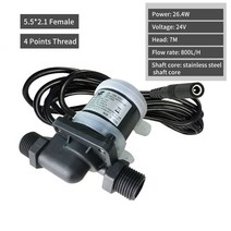 물탱크없는온수기 12V 24V DC Brushless Water Pump 1/2" Threaded Solar Heater Shower Floor Heatin, 03 24V