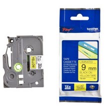 와이딜 노랑바탕 라벨테이프 브라더 TZe-621 9mm PT-1100K 1280 2430 2700 9500 9700 검정글씨