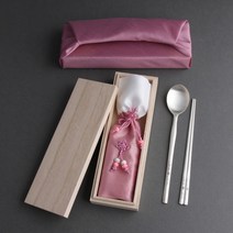물결거북 칠보 특 은수저 1벌 80% (1인용) 부모님생신 창립기념품 퇴직자선물 결혼예물 답례품 기념일 칠순 VIP선물 숟가락1개+젓가락1매+수저집+보증서+오동나무함+보자기포장, 홍색수저-블루보자기-블루주머니-인쇄없음
