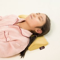 온수움 바른어린이 경추베개 주니어 키즈 어린이베개, 아이보리색