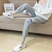 빅사이즈트레이닝바지 임부팬츠 봄계절 핏아우터 인싸템 와이드 루즈핏 배지 조거팬츠 레깅스바지 2419780067