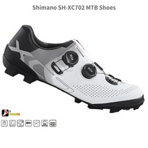 mtb 클릿슈즈2022 Shimano XC702 MTB Enduro 신발 SH 잠금 자전거 자갈, 08 43.5, 01 White Standard