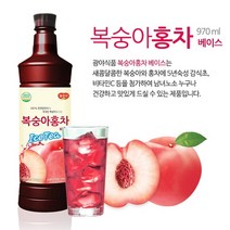 광야식품 복숭아홍차 베이스 아이스티 970ml, 2개