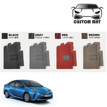 커스텀 프리우스 코일매트 카매트 일체형 확장형 프리미엄제작, 프리우스C(18년~) 1열+2열일체형 브라운, 토요타, 토요타