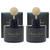 아마레센트 블랙 차량용 디퓨저 120ml 1+1, 잉글리쉬페어앤프리지아