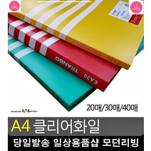 합창 동아리 악보 보관 A4 클리어화일 사무용품쇼핑몰 사무용품 파일종류, 1개, 30매