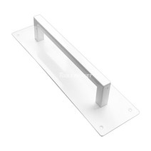 스텐 직각 판손잡이 300mm 화이트 관공서 카페 학교 인테리어손잡이 베란다 샤시 창문 대문 중문 미닫이문 발코니 창호