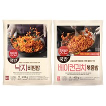 (냉동)비비고 베이컨김치볶음밥(2인분)x1+낙지비빔밥(2인분)x1, 1세트
